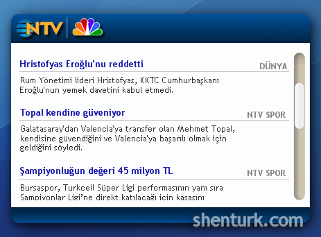 Mini NTV Ekran Görüntüsü