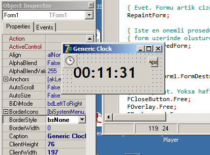 Delphi ile Generic Clock Tasarımı